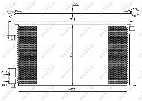 NRF 35750 Kondensator, Klimaanlage