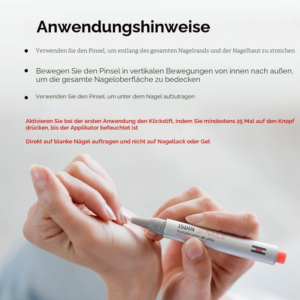 ISDIN SI-NAILS Nagelhärter für gesunde Nägel, spendet Feuchtigkeit für Nägel und Nagelhaut, härtet N