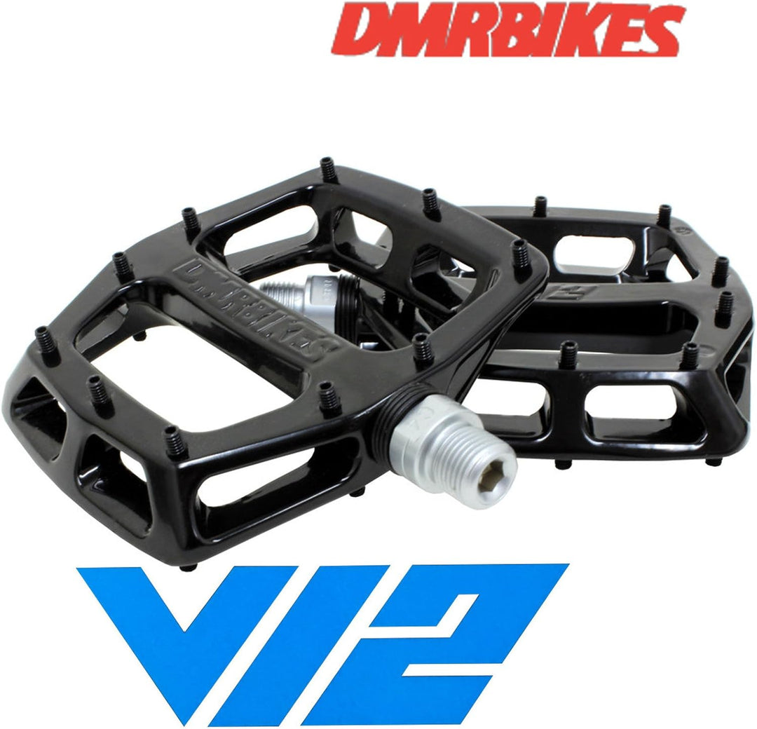 DMR V12 flach Mountain Bike Pedale Schwarz 1,43 cm, Schwarz 1,43 cm