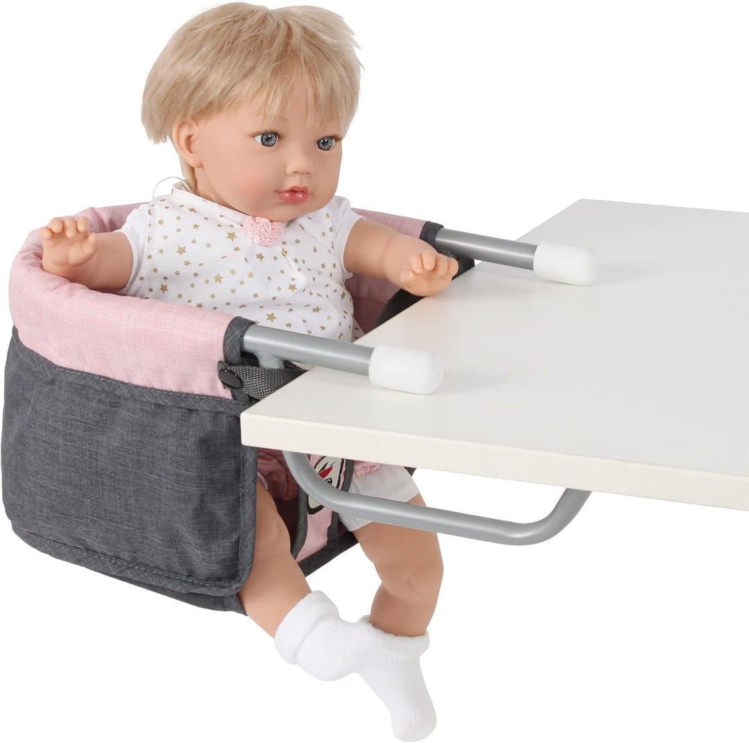 Bayer Chic 2000 - Puppentischsitz, Tischsitz für Puppen, Puppenmöbel, Puppenzubehör, Melange dunkelg