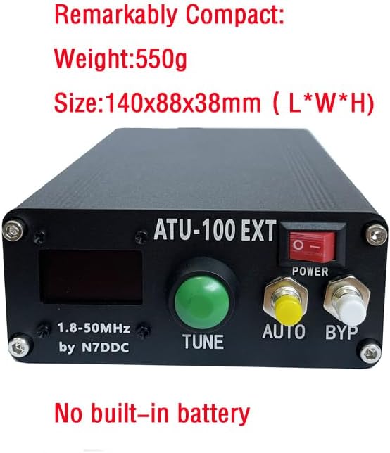 automatischer Antennentuner ATU-100 1.8-50mhz 100w Kurzwelle mit Metallgehäuse Assembled