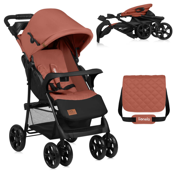 LIONELO Emma Plus Kinderwagen bis zu 15 kg, Kindersportwagen, leicht modern klein Buggy mit Liegepos