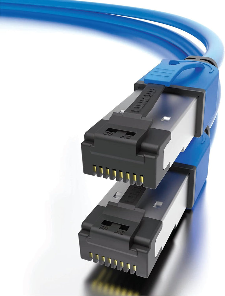 LINKUP - [40Gbps Zertifiziert] Cat8-Ethernet-Patchkabel Doppelt Geschirmt┃2000MHz (2Ghz) Cat8.1┃Zuku