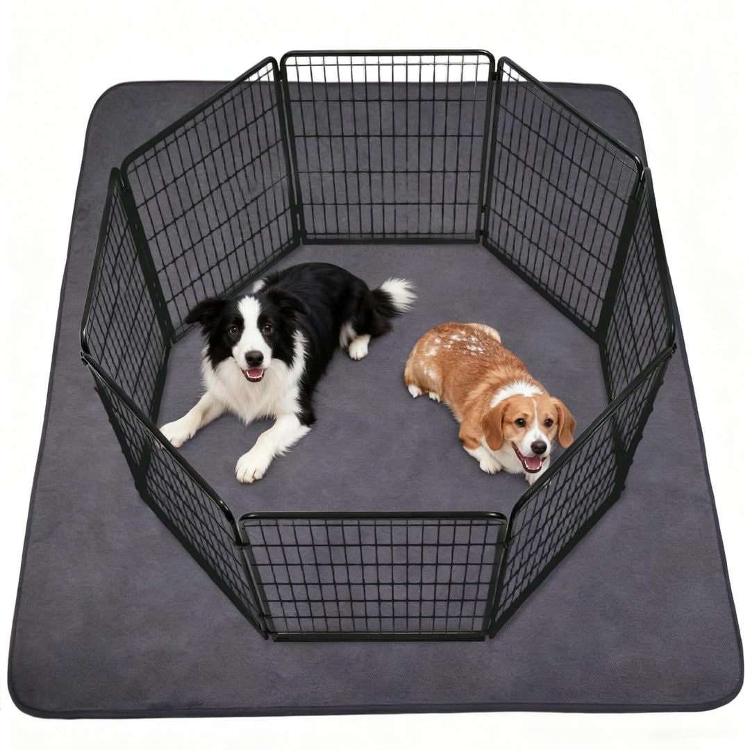 Inkontinenzunterlage Waschbar, Extragross 168x125 cm Hundedecke Wasserdicht PIPI Matten für Hunde, W