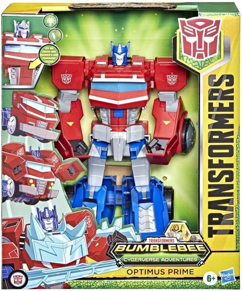 Transformers Spielzeug Bumblebee Cyberverse Adventures Roll N’ Change Optimus Prime Figur, ab 6 Jahr