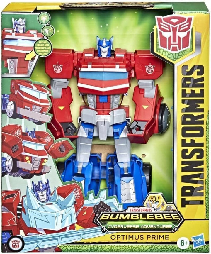 Transformers Spielzeug Bumblebee Cyberverse Adventures Roll N’ Change Optimus Prime Figur, ab 6 Jahr