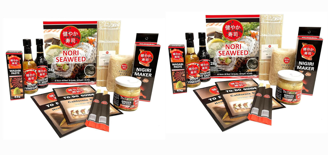 Seba Garden SUKOYAKA Sushi Maker Kit - 9-Piece Complete Sushi Set, Ideal for Trying Out or as a Gift
