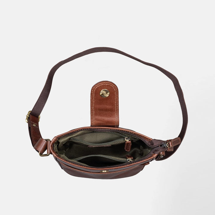LEABAGS Leder Handtasche Damen I Premium Echtleder Umhängetasche I Damen Schultertasche I Damentasch
