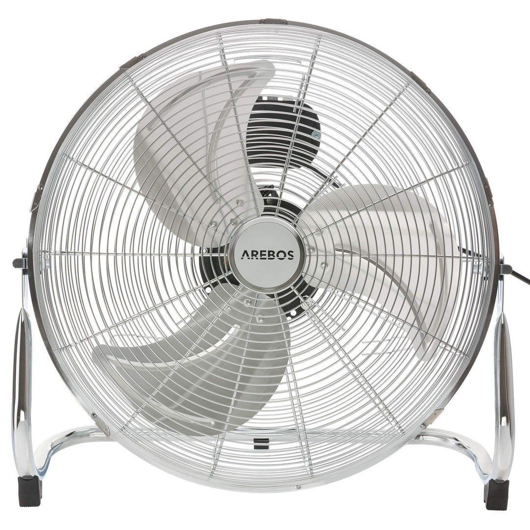 Arebos Bodenventilator Ø45 cm | Windmaschine Retro Stil | Ventilator | 3 Geschwindigkeitsstufen | ho