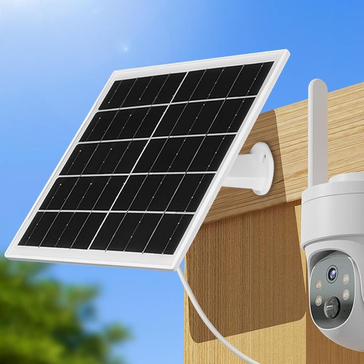 Monokristalline Solarmodule 3.6W/6W/8W Solarpanel Für Akku Überwachungskamera Aussen, Type-C Solarmo