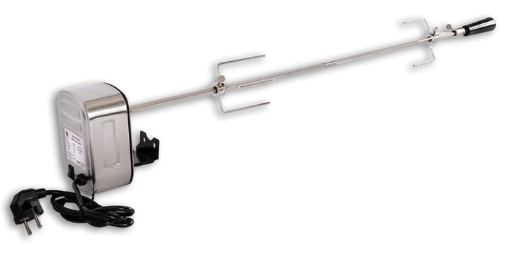 Beeketal 'BGS-e' Grillspiess mit 4 Watt Motor (U/Min: ca. 2) | BBQ Drehspiess und Halterungen verchr