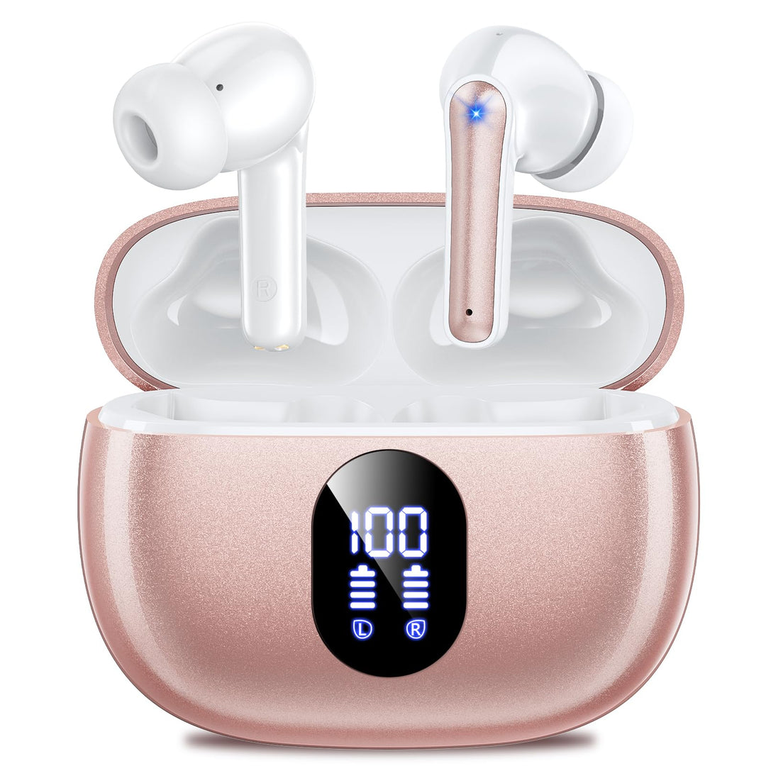 ZZU Bluetooth Kopfhörer Kabellos Bluetooth 5.4, In Ear Kopfhörer mit 4 ENC Mikrofonen, HiFi Tiefbass