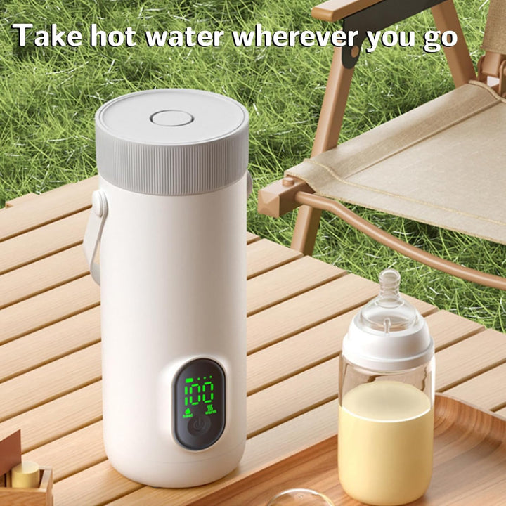 Tonysa Tragbarer Elektrischer Wasserkocher 350 Ml, Edelstahl, 27000 -mAh -Akku, USB Antrieb, für Aut
