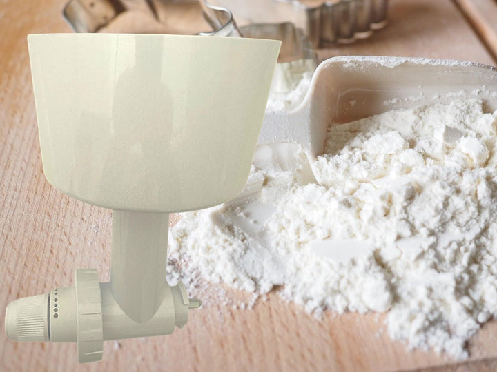 GETREIDEMÜHLE VORSATZ VON MESSERSCHMIDT MIT KENWOOD TWIST DIREKTANSCHLUSS - GRAIN MILL MANUAL ATTACH