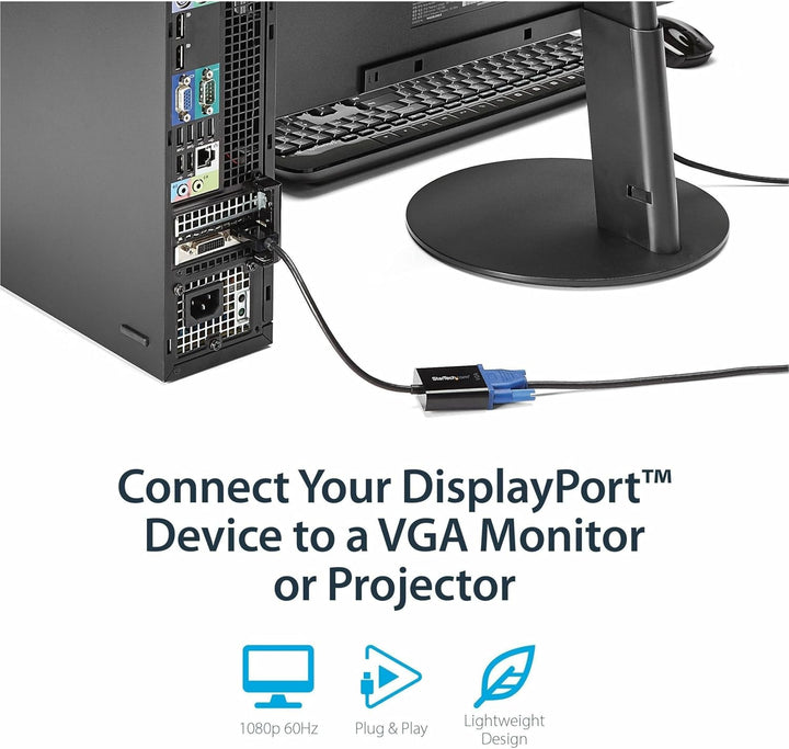 StarTech.com DISPLAYPORT 1.2 to VGA Adapter DisplayPort to VGA Adapter -, DP2VGA3 Adapter VGA Single