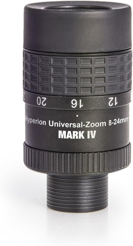 Baader Planetarium 2454826 Weitwinkel Hyperion Zoom Okular 8-24mm Mark IV schwarz Hyperion Zoom Okul
