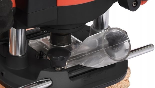 YATO Profi Oberfräse mit 2100 Watt, Ø 8 und 12 mm, Drehzahlregelung, Parallelanschlag, Tiefeneinstel