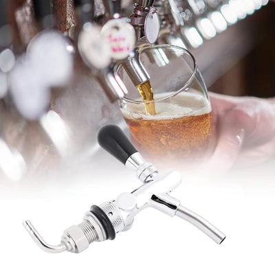 DEWIN Einstellbare Bier, Zapfhahn Draft Beer Keg Hahn Edelstahl G5/8 Adjustable Bier Hahn, Hahn Entw