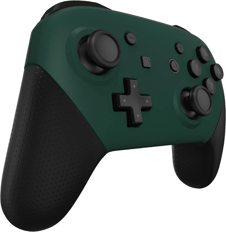 eXtremeRate Ersatz Grips Case Cover kompatibel mit Nintendo Switch Pro Controller, Custom Front Hüll