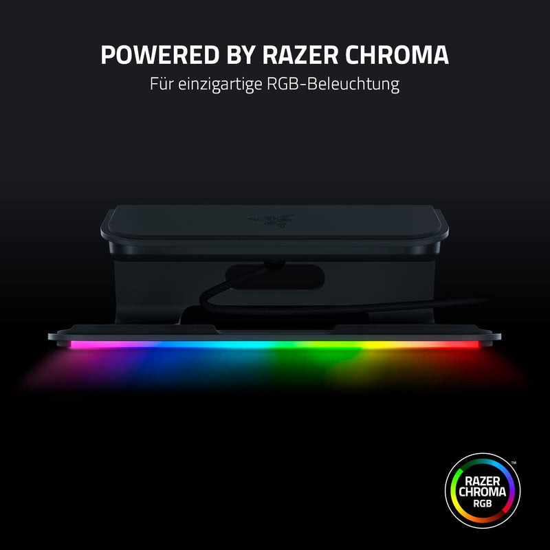 Razer Laptop Stand Chroma V2 - Ergonomischer Laptop-Ständer inklusive 4-fach-USB-C-Hub (3-Port USB 3