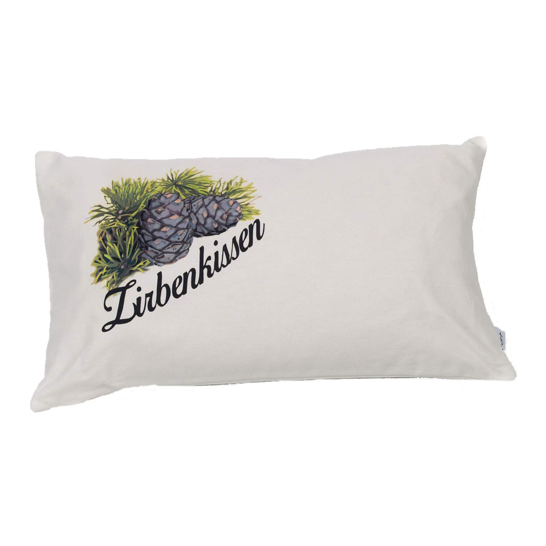 Zirbenkissen Zirbe mit Inlett 30x50 cm befüllt mit Zirbenspänen aus 100% Alpen Zirbenholz