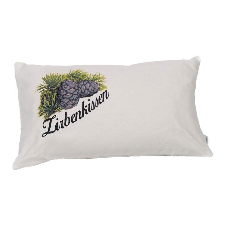 Zirbenkissen Zirbe mit Inlett 30x50 cm befüllt mit Zirbenspänen aus 100% Alpen Zirbenholz