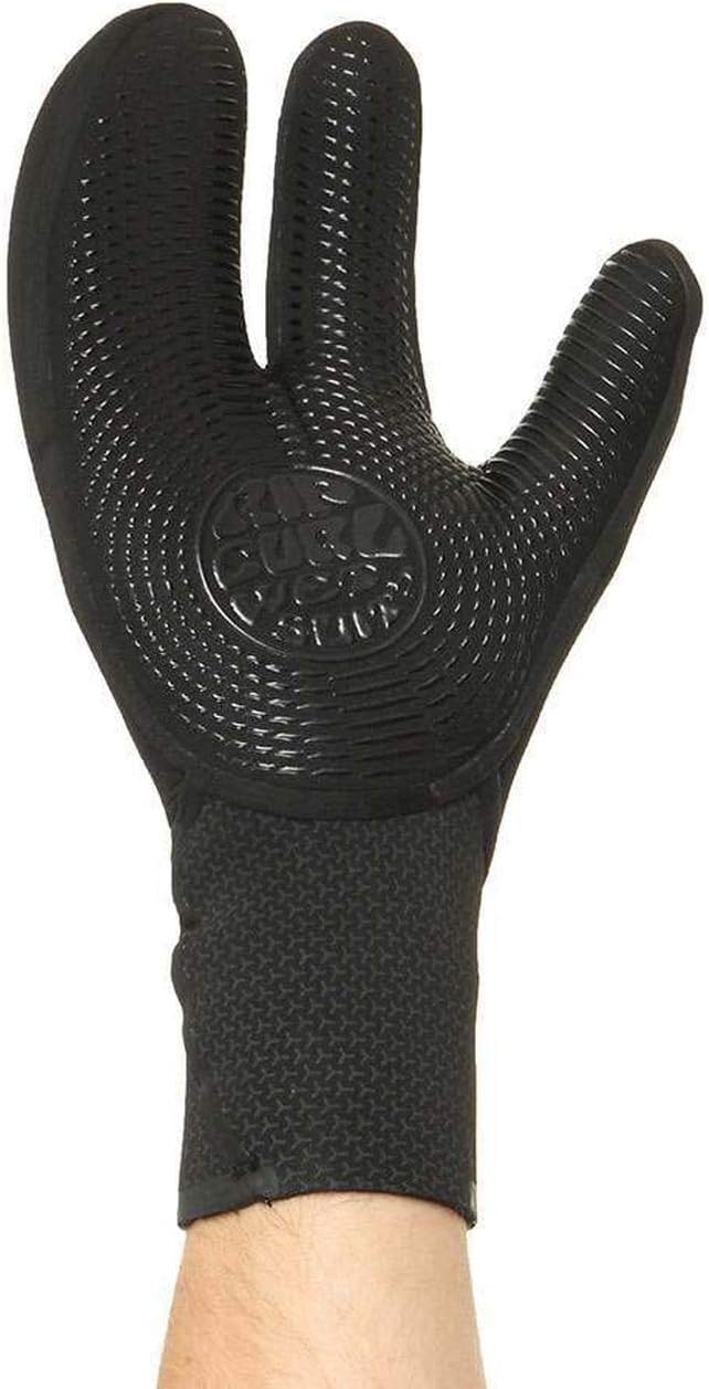 Rip Curl Flashbomb 5/3mm 3 Fingerhandschuh - Schwarz - Flash-Futter - Unisex - Stitchless- Technolog
