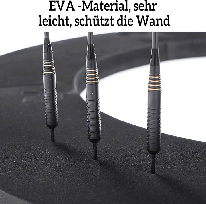 Dartscheibe Schutzring Innerer Kreis 45.5cm Aussenring 72cm,5pcs Eva Dartscheibe Umrandung, Dartboar