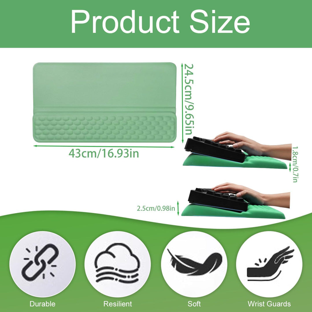 Tastatur-Handgelenkauflage mit Ständer, 2-in-1-Tastatur-Handgelenkstütze, weiche Memory-Schaum-Tasta