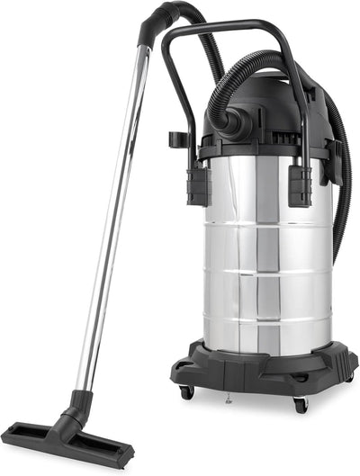 BAUTEC Industriesauger 3.400 W » 80 Liter Edelstahlbehälter » inkl. 10 m Saugschlauch, Düsenset, Hep