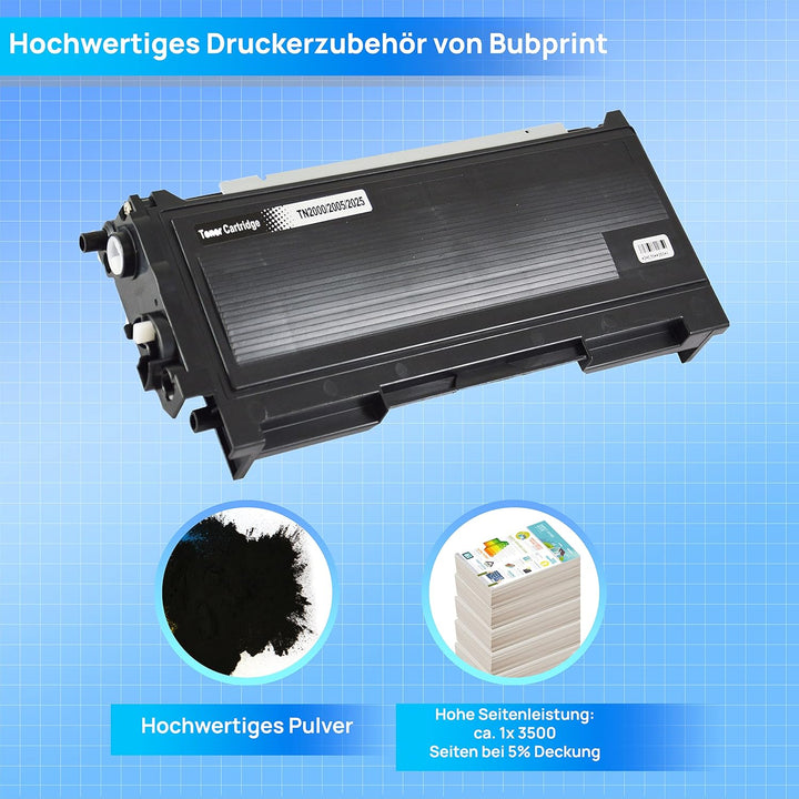 Bubprint Toner kompatibel als Ersatz für Brother TN-2000 für DCP-7010 DCP-7010L DCP-7025 HL-2020 HL-