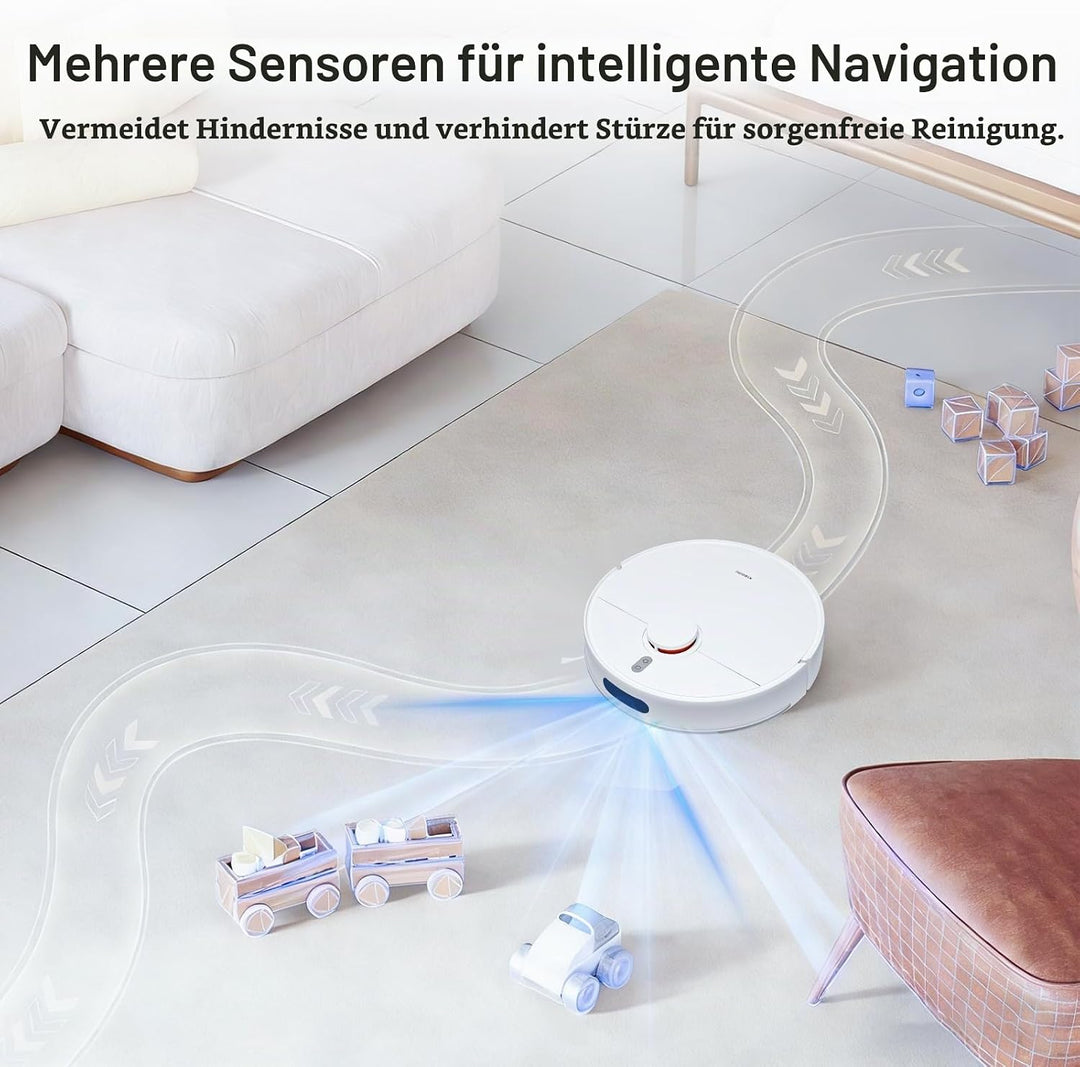 XIAOMI Saugroboter S40C, Staubsauger und Mopp 2-in-1, 5000 Pa Sauger mit LDS-Laser-Navigation, autom