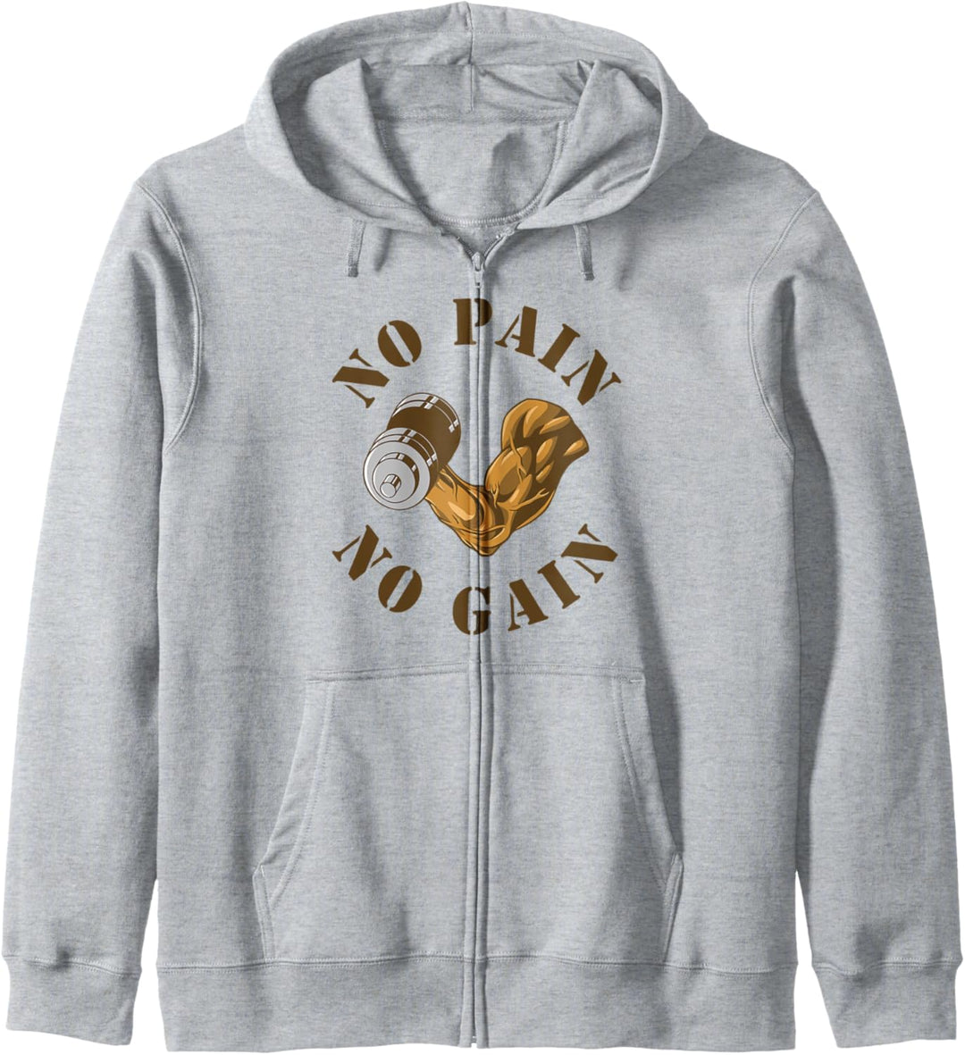 No Pain No Gain Gym Workout Fitness Training Kapuzenjacke