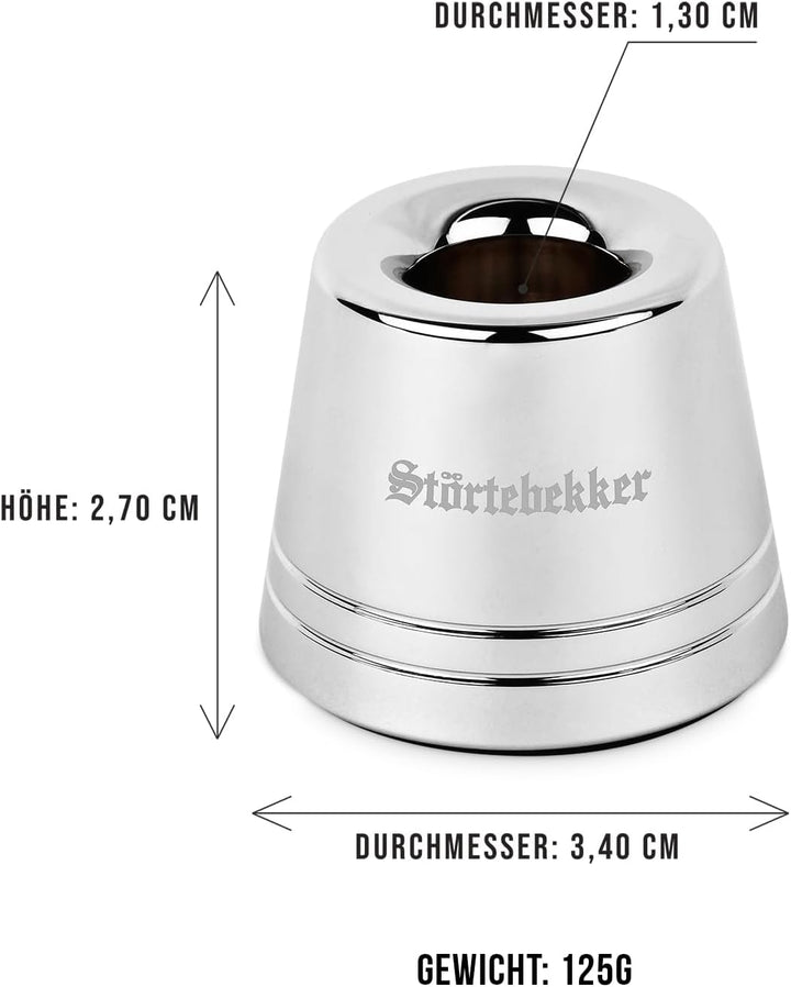 Störtebekker® Premium kleiner Rasierständer im Set mit Störtebekker Rasierhobel - hochwertiges Zubeh