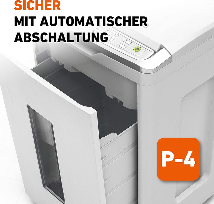 Shredcat 8285 Auto-Feed Aktenvernichter, 4 x 10 mm Partikelschnitt (bis 350 Blatt, Sicherheitsstufe