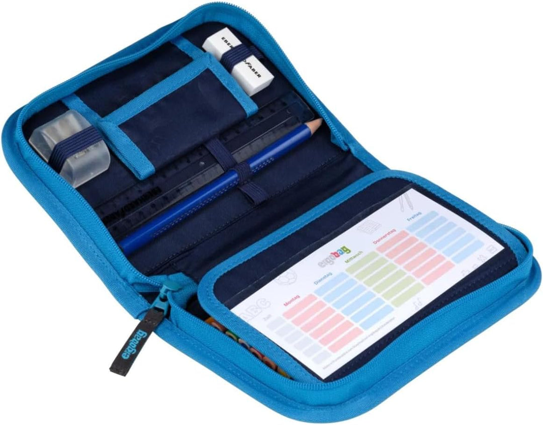 ergobag Federmäppchen Set 22-teilig, Lyra Buntstifte, Stundenplan-Fach, Kleingeld Fach, Lineal Bäras