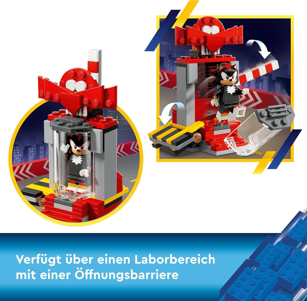 LEGO Sonic The Hedgehog Shadow The Hedgehog Flucht, Set mit Motorrad-Spielzeug und Figuren aus dem V