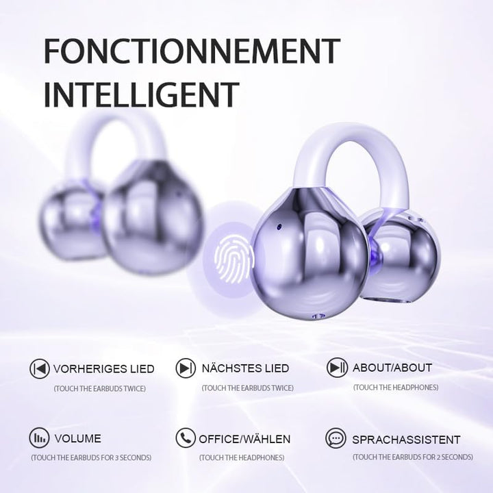 Bluetooth-Kopfhörer, Bluetooth 5.4-Sportkopfhörer, immersiver Bass, IPX5 wasserdicht, Digitale Anzei