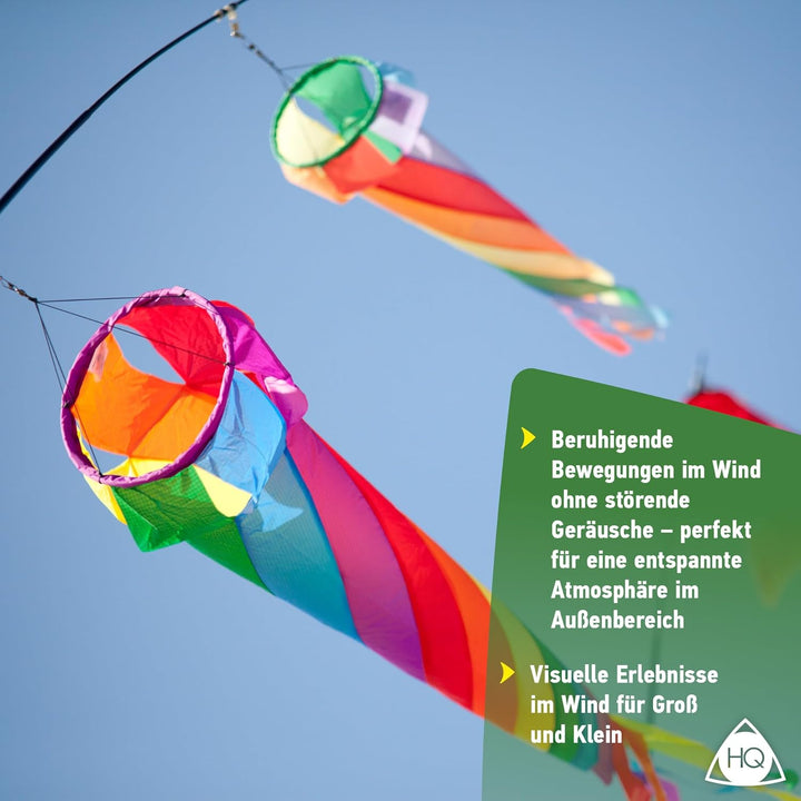 HQ Design Windspiration - Turbinen und Windsocks, UV-beständige und wetterfeste Windspiel Deko für G