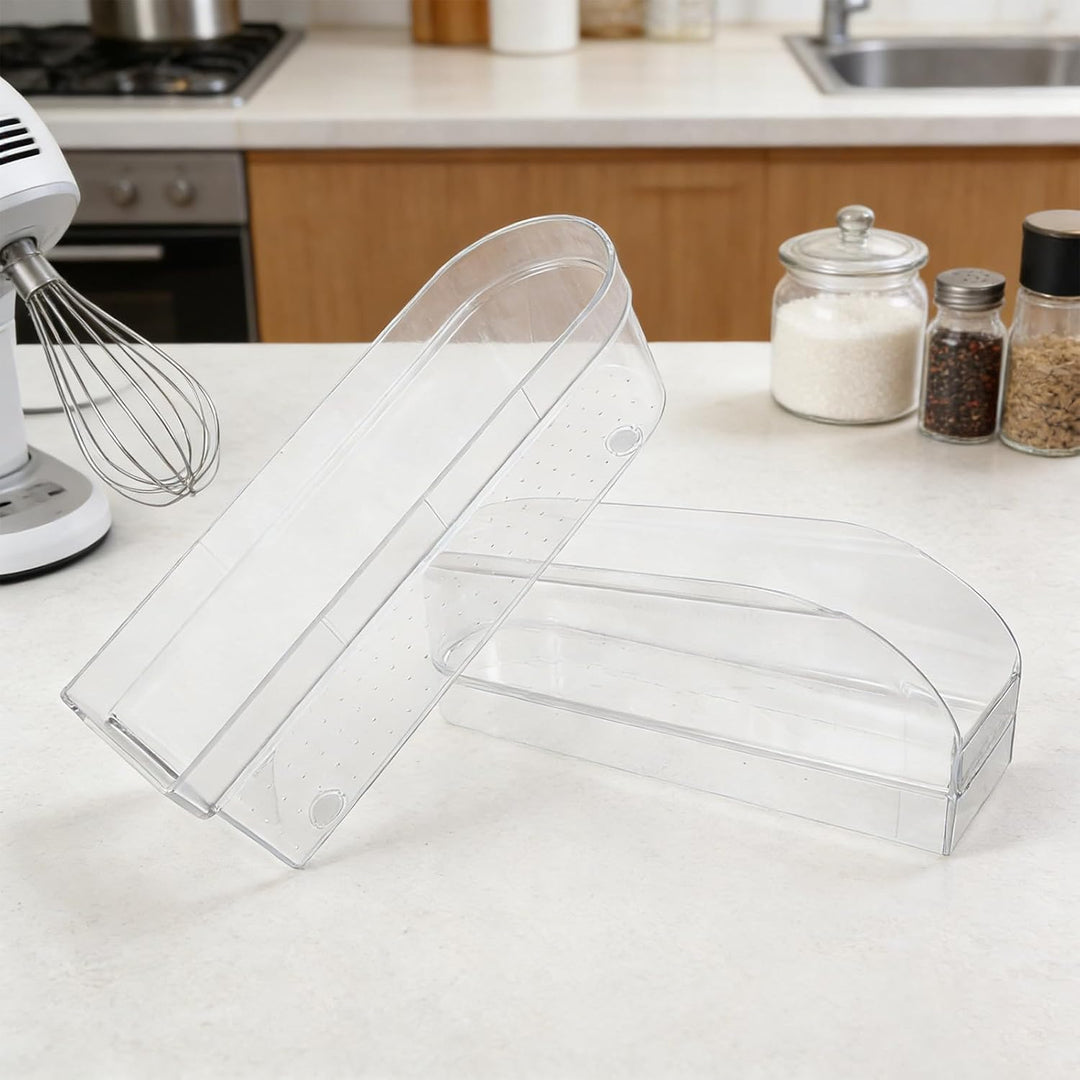 NUOBESTY Aufbewahrungsbox für Handmixer-Aufsätze, verdicktes, transparentes Etui für Küchenutensilie