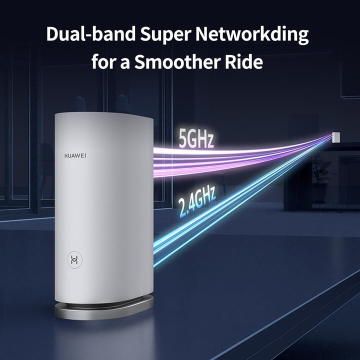 HUAWEI Mesh 3 WLAN-Set (3 Pack) Router, 5 GHz Wi-Fi 6-Unterstützung bis zu 3000 Mbit/s, Mesh-System