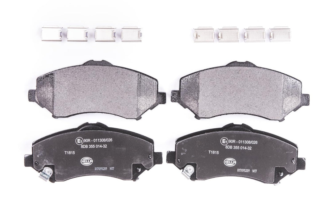 HELLA PAGID 8DB 355 014-321 Bremsbelagsatz - T1815 - Dicke/Stärke: 18.8mm - Bremssystem: Bosch - mit