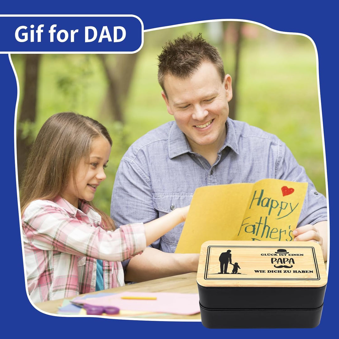 Brotdose Geschenke für Papa,Bester Bonus Papa Geschenk für Vater Schwiegervater,Geschenk Papa Gebu