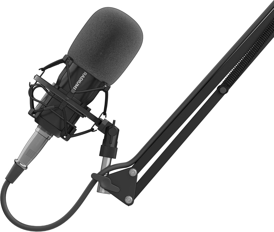 Genesis Radium 300 XLR Studio-Kondensatormikrofon-Set – Inkl. Gelenkarm, Pop-Filter, Mikrofonspinne