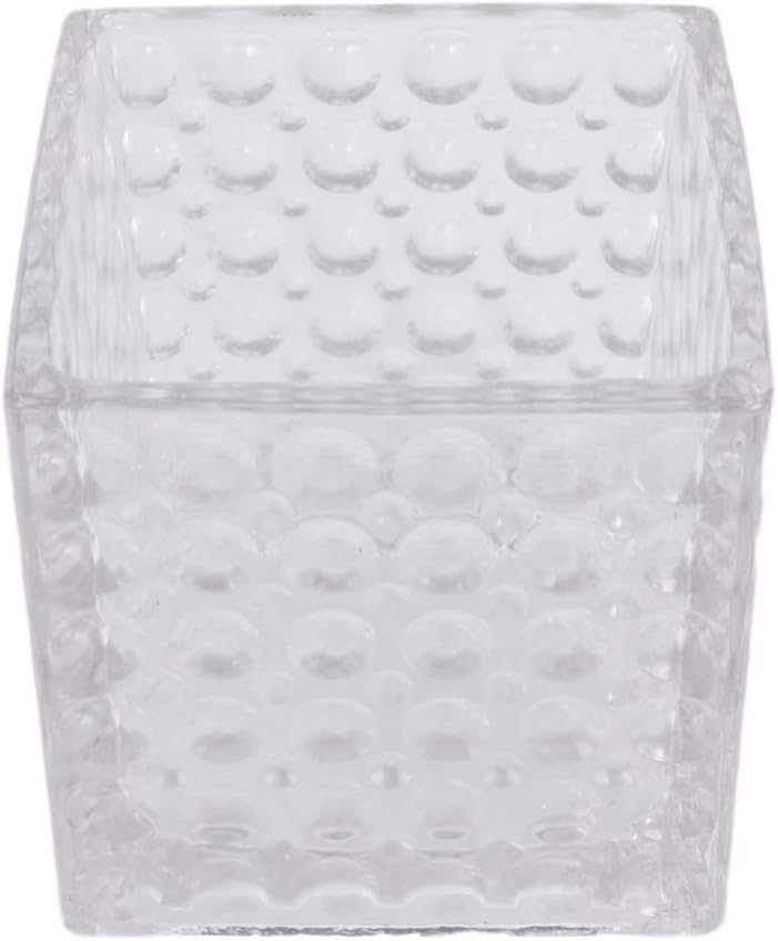 Cabilock Einmachgläser Quadratische Würfelform Blumenvase Kerzenhalter Kaktusblumenbehälter für Mitt