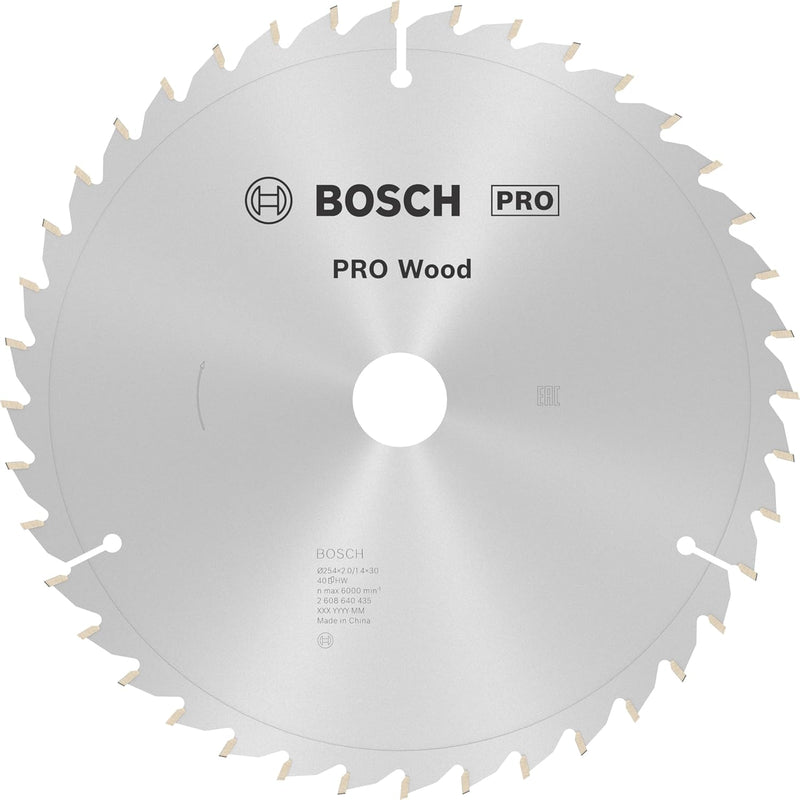 Bosch Accessories Bosch Professional Kreissägeblatt Optiline Wood (für Holz, 254 x 30 x 2,0 mm, 40 Z