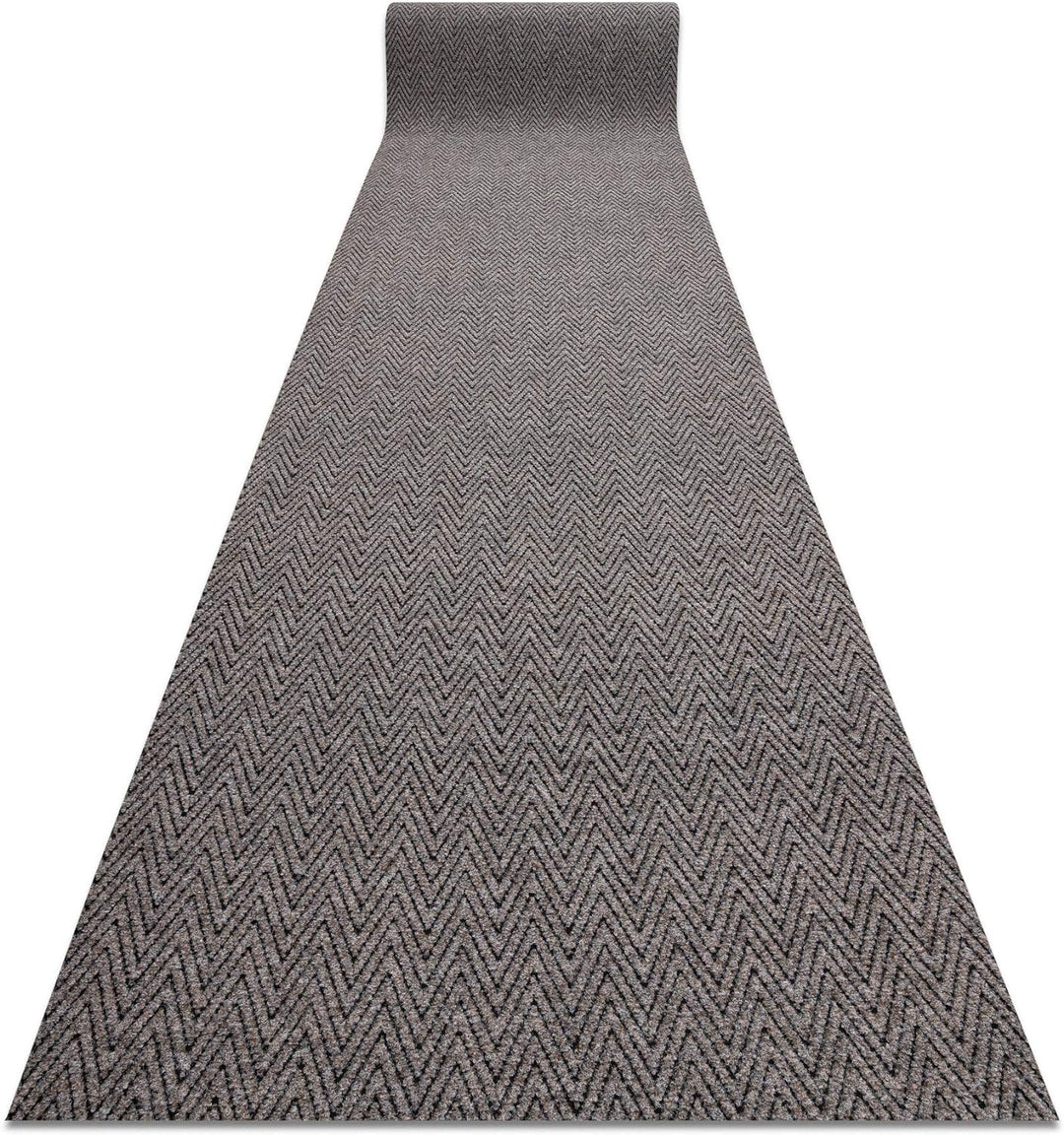 Runner - Türmatte rutschfest Magnus 1951 Zigzag Outdoor, Indoor beige 100x440 cm 100 x 440 cm Magnus