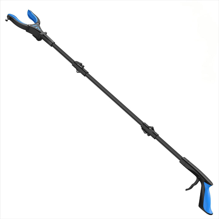 Kekoy 81cm Greifer mit Licht, Faltbare Greifzange für Senioren, Aluminium Müllgreifer Zange, mit Dre