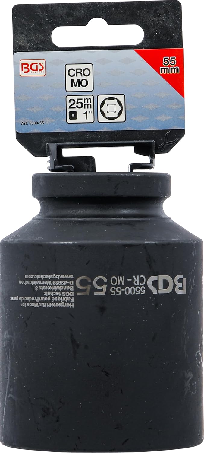 BGS 5500-55 | Kraft-Steckschlüssel-Einsatz Sechskant, tief | 25 mm (1") | SW 55 mm Schlüsselweite: 5