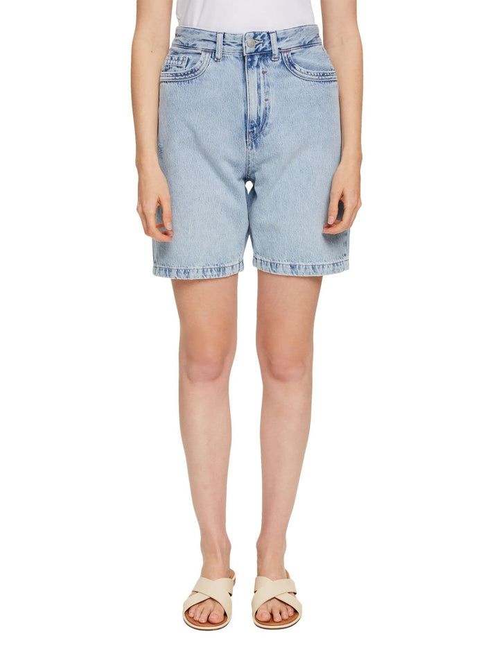 ESPRIT Damen Jeans-Shorts 30 903/Blue Light Wash, 30 903/Blue Light Wash